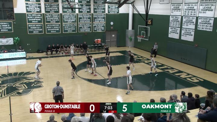 Thumbnail image for Oakmont Boys Basketball vs Groton-Dunstable 1-13-2026