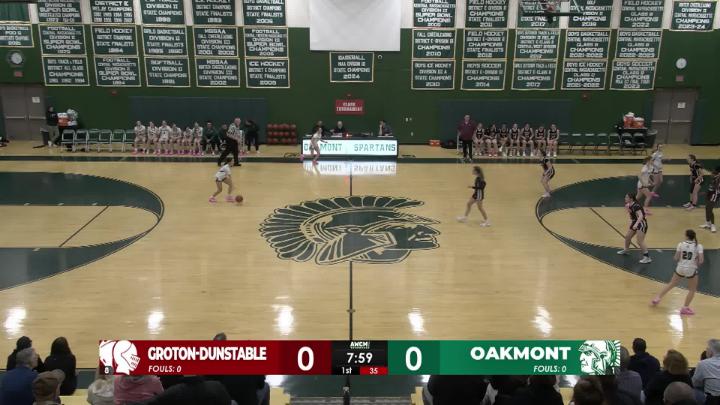 Thumbnail image for Oakmont Girls Basketball vs Groton-Dunstable - Clark Tournament Quarterfinal - 2-14-2026