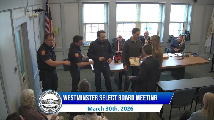 Thumbnail image for Westminster Select Board Meeting 3-30-2026