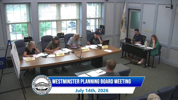 Thumbnail image for Westminster Planning Board Meeting 7-14-2026