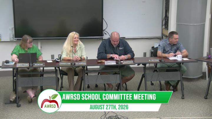 Thumbnail image for AWRSD School Committee Meeting 8-27-2026